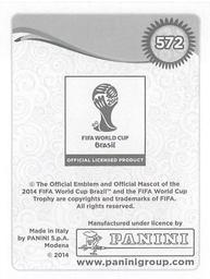 2014 Panini FIFA World Cup Brazil Stickers #572 Steven Defour Back
