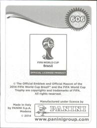 2014 Panini FIFA World Cup Brazil Stickers #606 Aleksei Berezutski Back