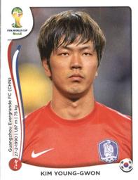 2014 Panini FIFA World Cup Brazil Stickers #626 Kim Young-Gwon Front