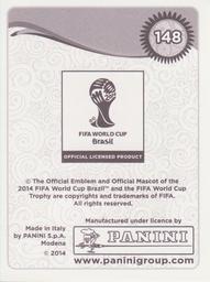 2014 Panini FIFA World Cup Brazil Stickers #148 Claudio Bravo Back