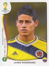 2014 Panini FIFA World Cup Brazil Stickers #199 James Rodriguez Front