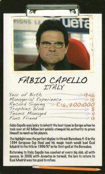 2006 Top Trumps Limited Editions Football Managers #NNO Fabio Capello Front
