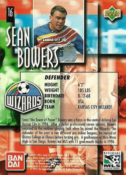 1997 Upper Deck MLS #16 Sean Bowers Back