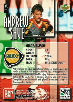1997 Upper Deck MLS #25 Andrew Shue Back