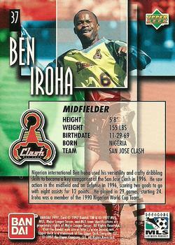 1997 Upper Deck MLS #37 Ben Iroha Back
