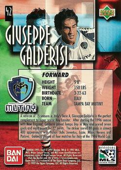 1997 Upper Deck MLS #42 Giuseppe Galderisi Back