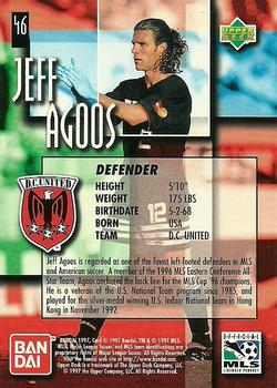 1997 Upper Deck MLS #46 Jeff Agoos Back