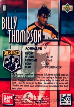 1997 Upper Deck MLS - Gold #10 Billy Thompson Back