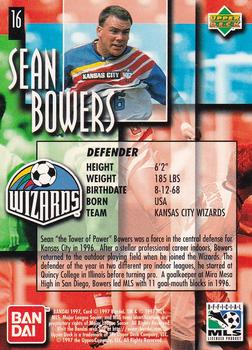 1997 Upper Deck MLS - Gold #16 Sean Bowers Back