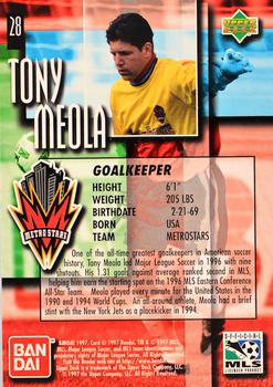 1997 Upper Deck MLS - Gold #28 Tony Meola Back