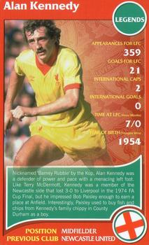 2007 Top Trumps Specials Liverpool #NNO Alan Kennedy Front