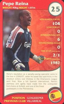 2008 Top Trumps Specials Liverpool #NNO Pepe Reina Front