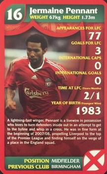 2009 Top Trumps Specials Liverpool #NNO Jermaine Pennant Front