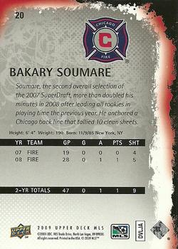 2009 Upper Deck MLS #20 Bakary Soumare Back