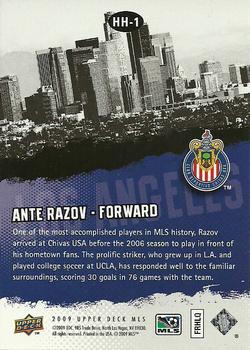 2009 Upper Deck MLS - Hometown Heroes #HH-1 Ante Razov Back