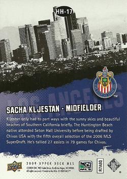 2009 Upper Deck MLS - Hometown Heroes #HH-17 Sacha Kljestan Back