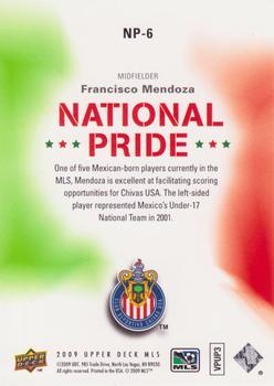 2009 Upper Deck MLS - National Pride #NP-6 Francisco Mendoza Back
