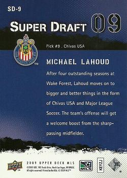 2009 Upper Deck MLS - Super Draft #SD-9 Michael Lahoud Back