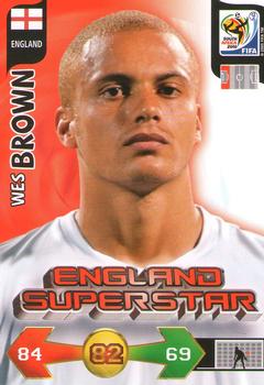 2010 Panini Adrenalyn XL World Cup (UK Edition) #110 Wes Brown Front