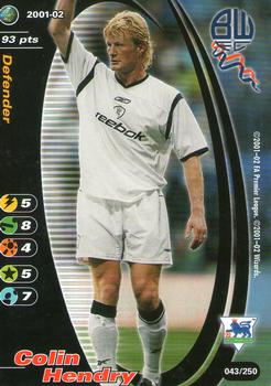 2001 Wizards Football Champions Premier League 2001-2002 #43 Colin Hendry Front