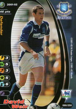 2001 Wizards Football Champions Premier League 2001-2002 #90 David Weir Front