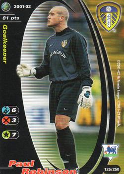 2001 Wizards Football Champions Premier League 2001-2002 #125 Paul Robinson Front