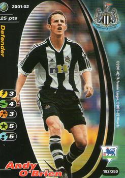 2001 Wizards Football Champions Premier League 2001-2002 #193 Andy O'Brien Front