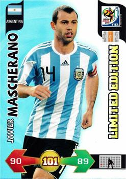 2010 Panini Adrenalyn XL World Cup (UK Edition) - Limited Edition #NNO Javier Mascherano Front