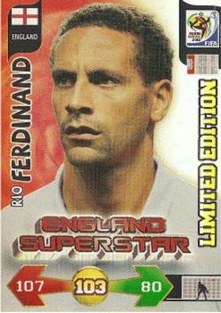 2010 Panini Adrenalyn XL World Cup (UK Edition) - Limited Edition #NNO Rio Ferdinand Front