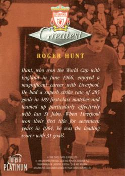 1999 Futera Platinum Liverpool Greatest #NNO Roger Hunt Back
