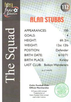 2000 Futera Fans Selection Celtic - Foil #112 Alan Stubbs Back