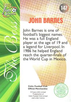 2000 Futera Fans Selection Celtic - Foil #147 John Barnes Back