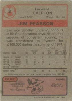 1975-76 Topps #3 Jim Pearson Back