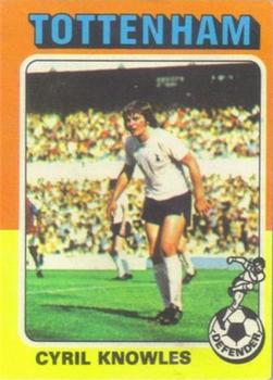 1975-76 Topps #4 Cyril Knowles Front