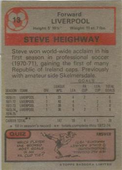 1975-76 Topps #13 Steve Heighway Back