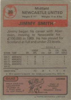 1975-76 Topps #39 Jim Smith Back