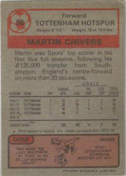 1975-76 Topps #56 Martin Chivers Back