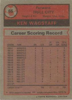 1975-76 Topps #65 Ken Wagstaff Back