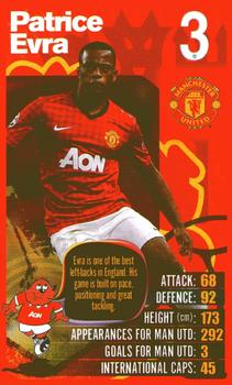 2012-13 Top Trumps Manchester United #NNO Patrice Evra Front