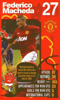 2012-13 Top Trumps Manchester United #NNO Federico Macheda Front