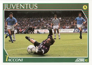1992 Score Italian League #136 Stefano Tacconi Front