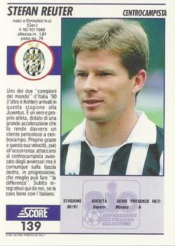 1992 Score Italian League #139 Stefan Reuter Back