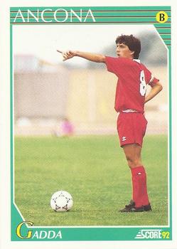 1992 Score Italian League #277 Massimo Gadda Front