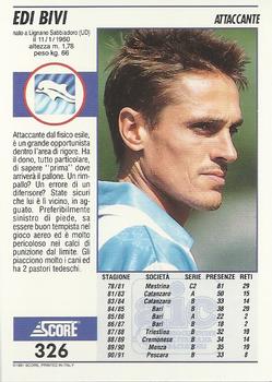 1992 Score Italian League #326 Edi Bivi Back