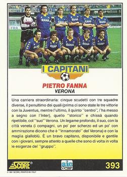 1992 Score Italian League #393 Pietro Fanna Back