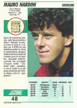 1992 Score Italian League #48 Mauro Nardini Back