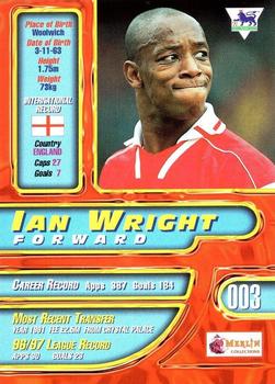 1997-98 Merlin Premier Gold #3 Ian Wright Back
