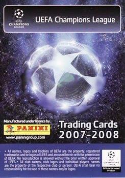 2007-08 Panini UEFA Champions League (European Edition) #20 Victor Valdes Back
