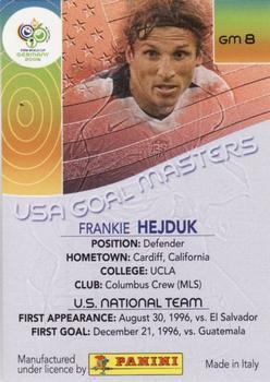 2006 Panini World Cup - USA Goal Masters #GM8 Frankie Hejduk Back