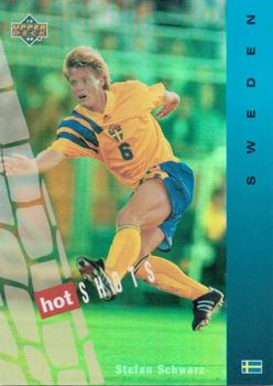 1994 Upper Deck World Cup Contenders English/Japanese - Hot Shots #HS3 Stefan Schwarz Front
